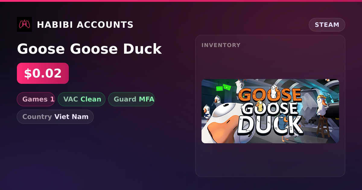 Goose Goose Duck — HabibiAccounts
