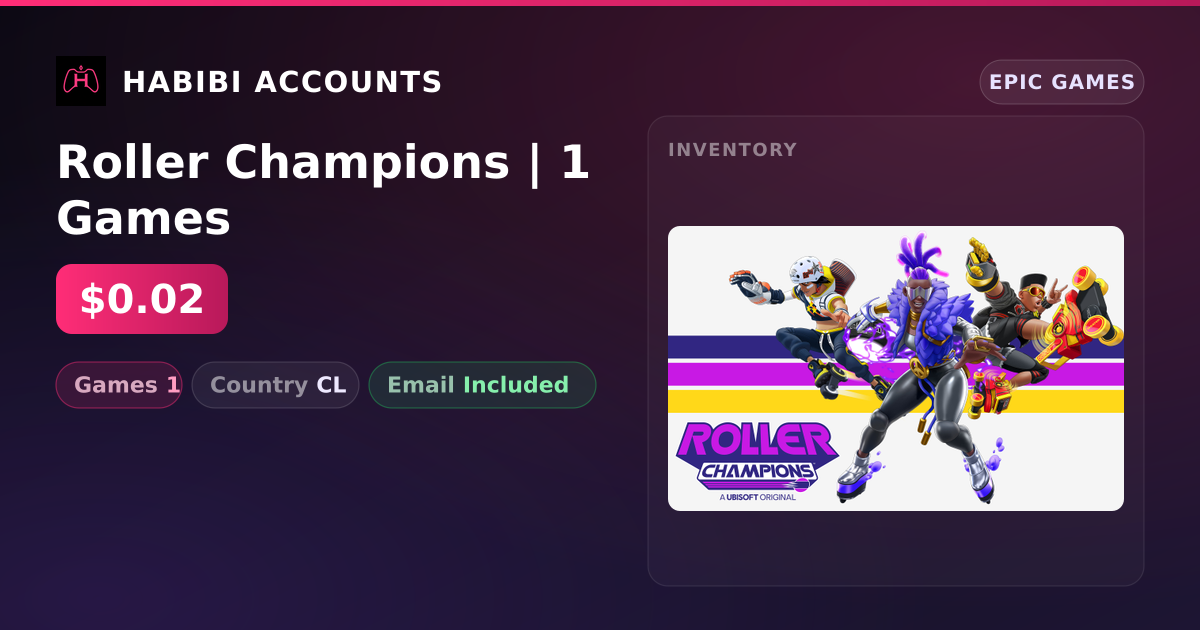 Roller Champions | 1 Games — HabibiAccounts