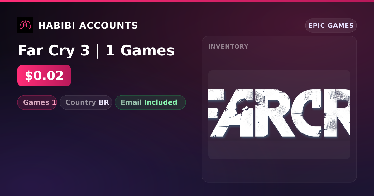 Far Cry 3 | 1 Games — HabibiAccounts