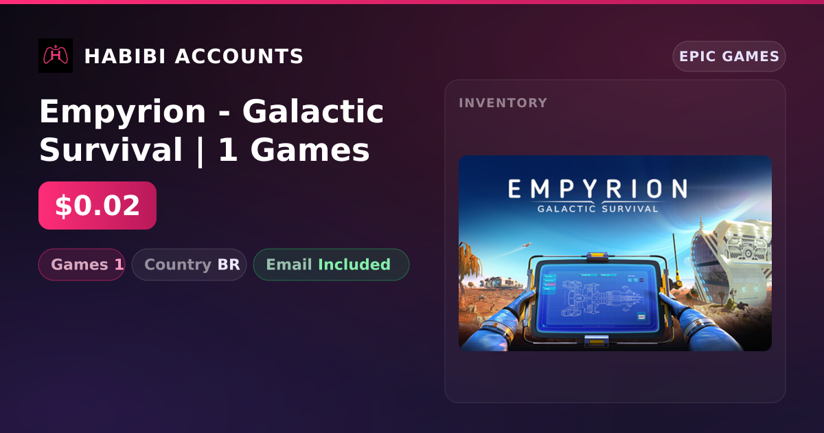 Empyrion - Galactic Survival | 1 Games — HabibiAccounts
