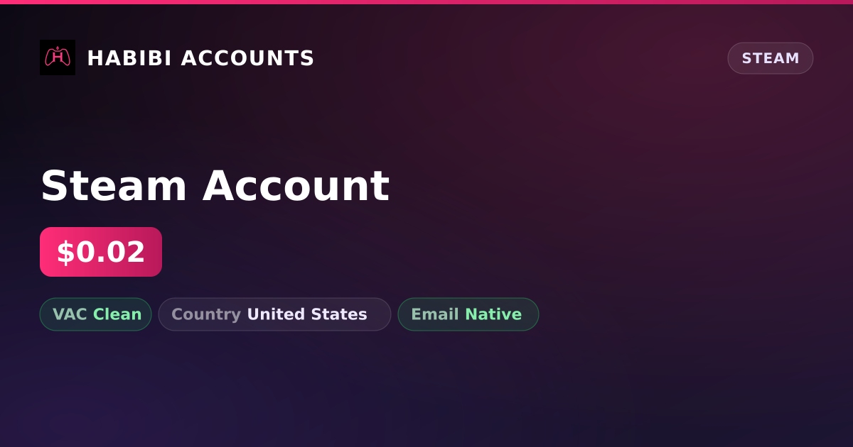 Steam Account — HabibiAccounts
