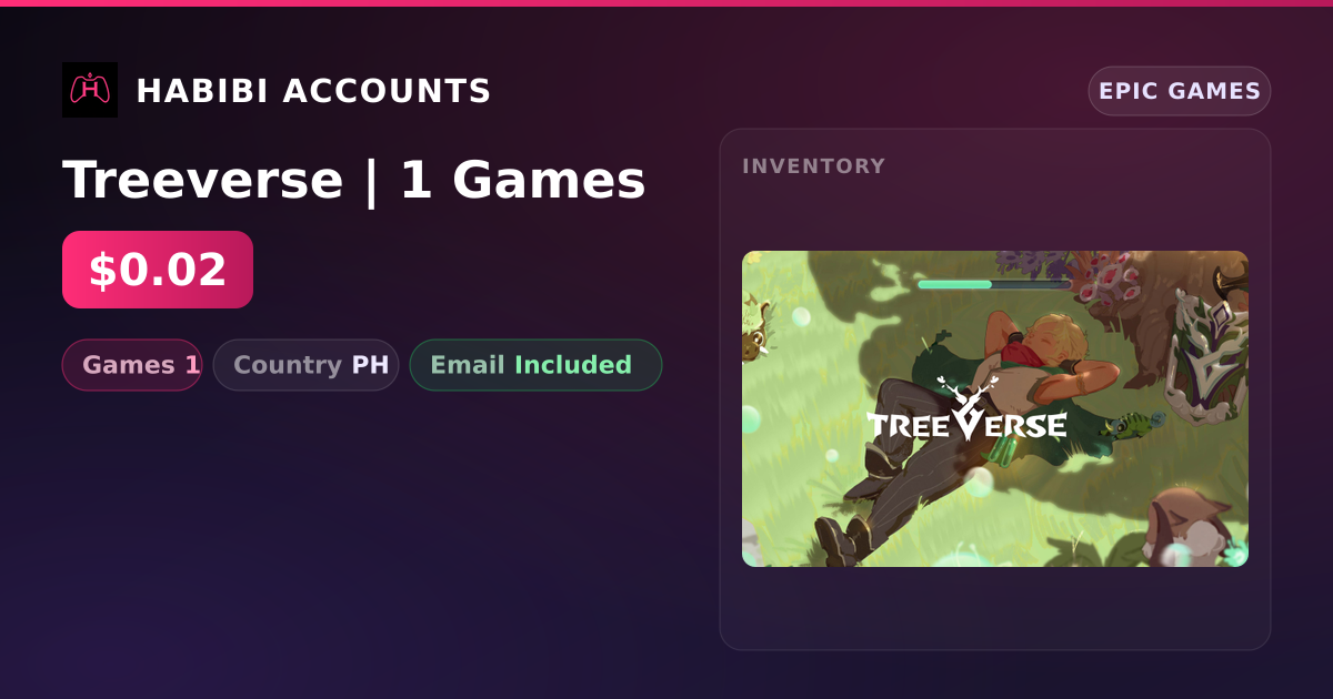 Treeverse | 1 Games — HabibiAccounts