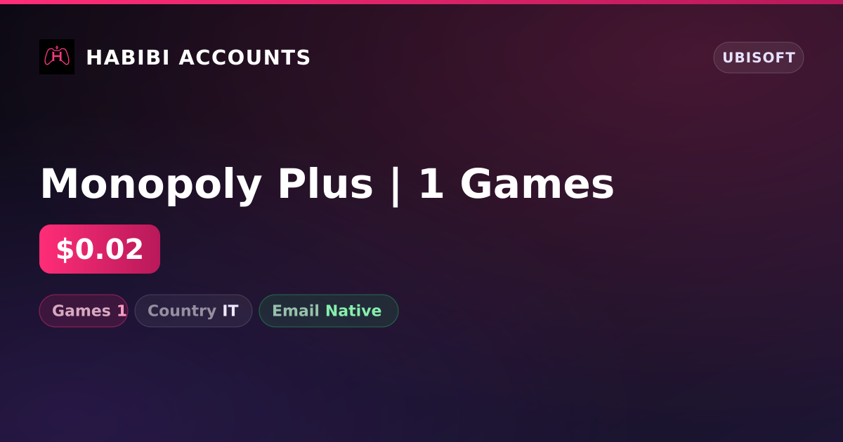 Monopoly Plus | 1 Games — HabibiAccounts