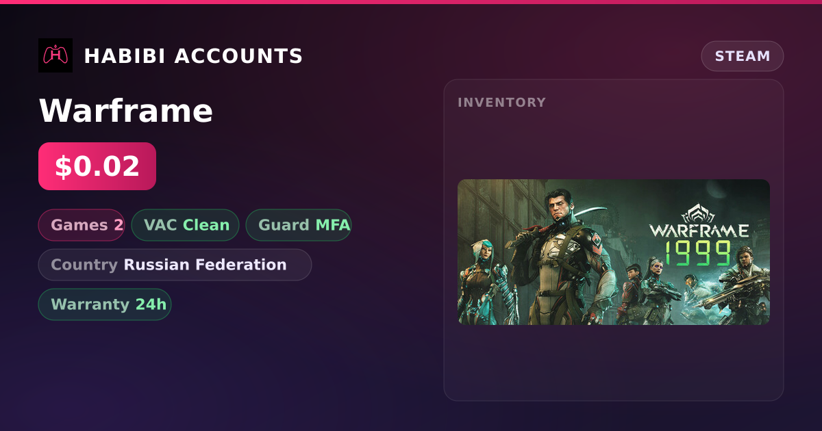 Warframe — HabibiAccounts