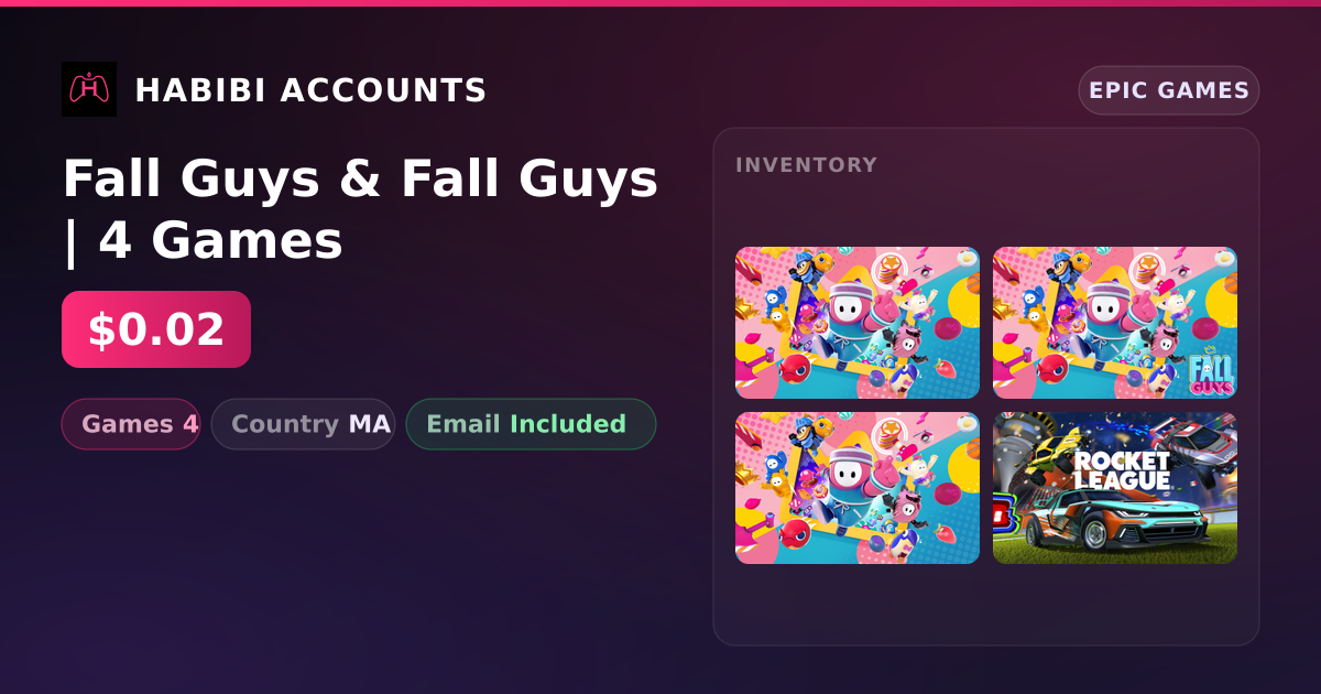 Fall Guys & Fall Guys | 4 Games — HabibiAccounts