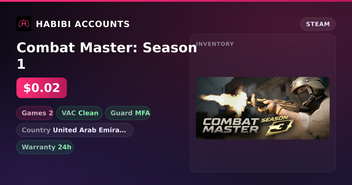 Combat Master: Season 1 — HabibiAccounts