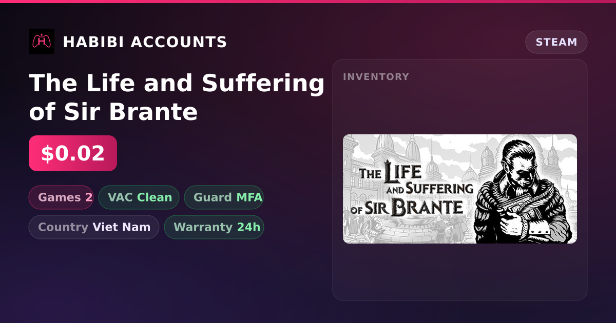 The Life and Suffering of Sir Brante — HabibiAccounts