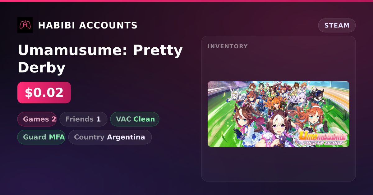 Umamusume: Pretty Derby — HabibiAccounts