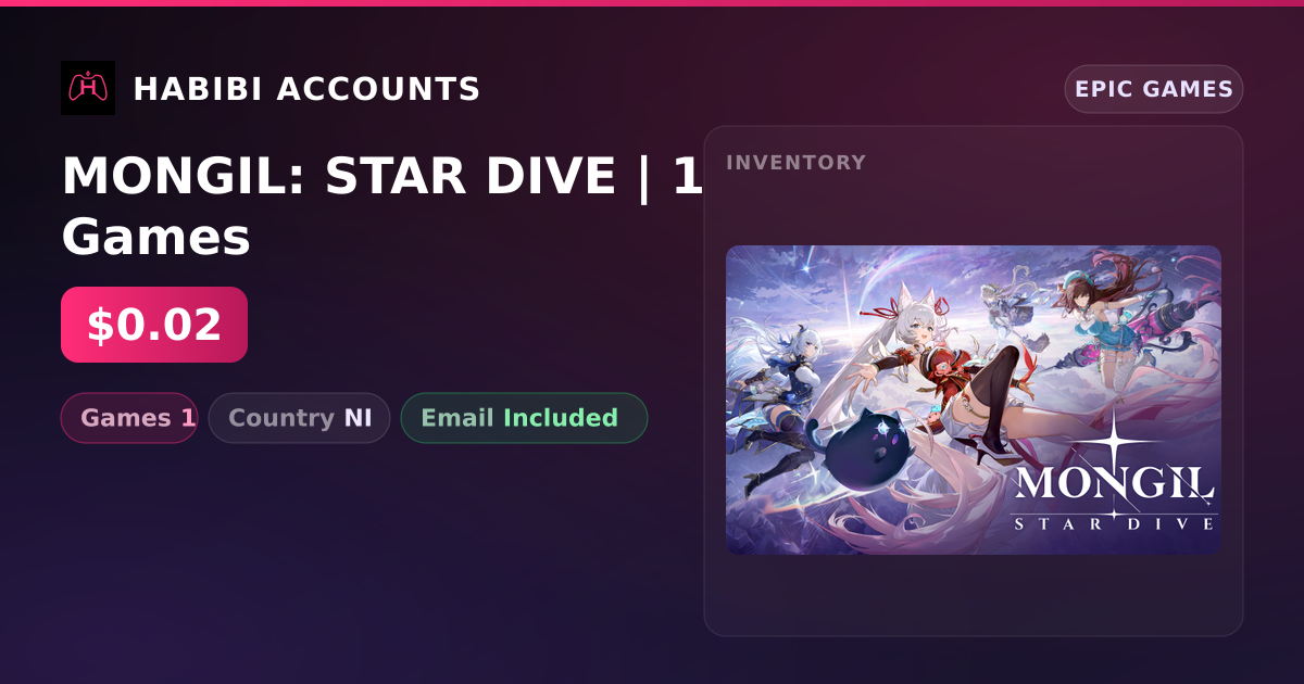 MONGIL: STAR DIVE | 1 Games — HabibiAccounts