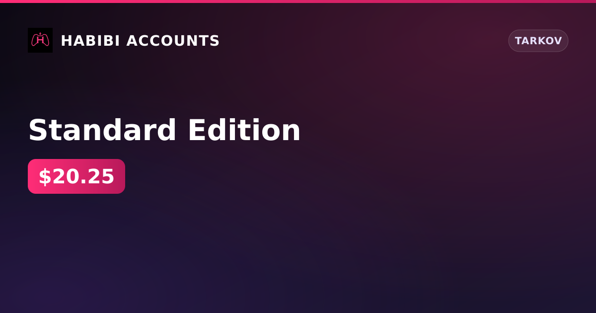 Standard Edition — HabibiAccounts