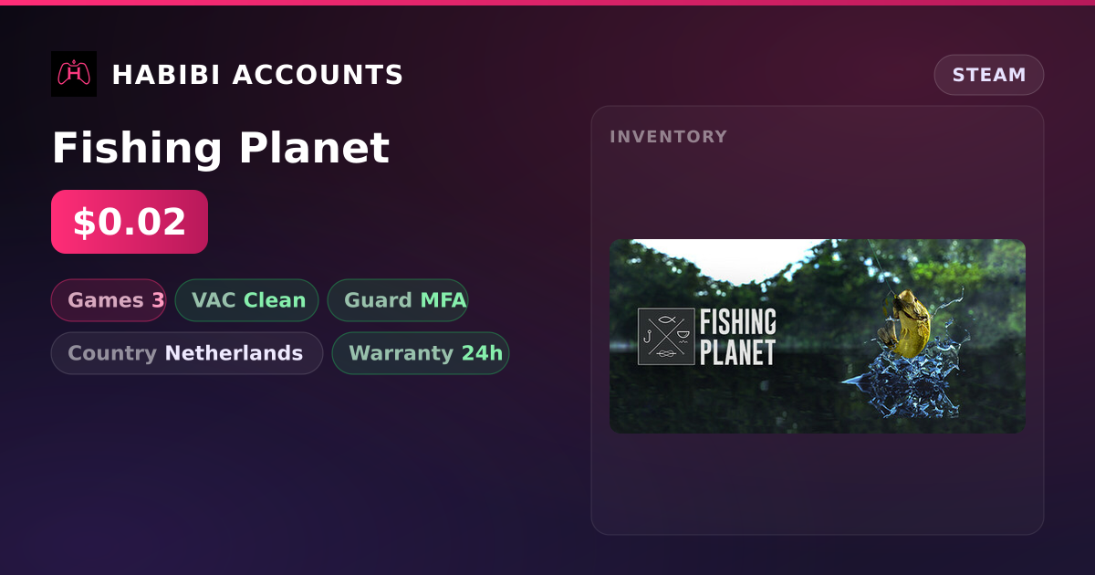 Fishing Planet — HabibiAccounts
