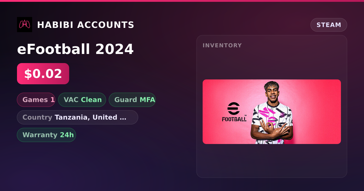 eFootball 2024 — HabibiAccounts