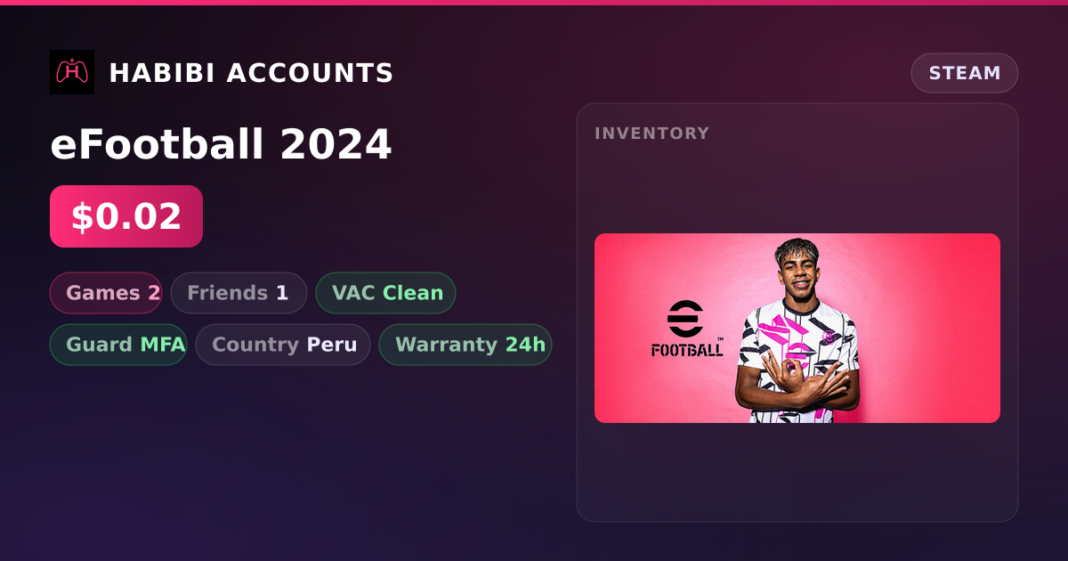 eFootball 2024 — HabibiAccounts