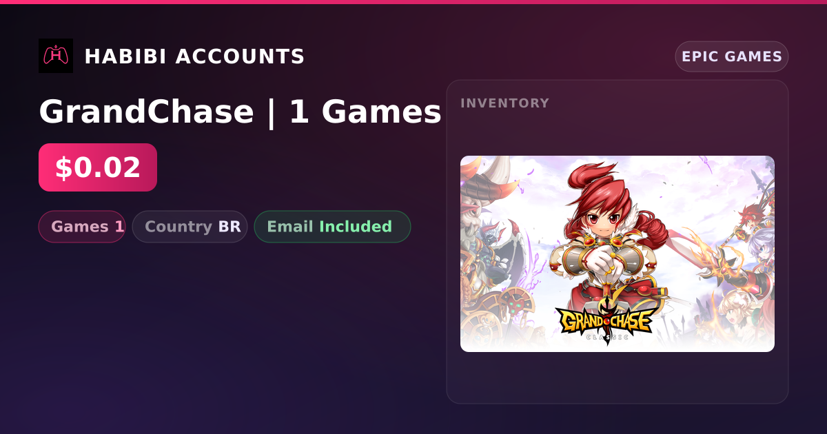 GrandChase | 1 Games — HabibiAccounts