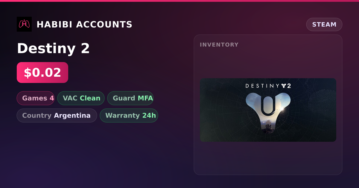 Destiny 2 — HabibiAccounts