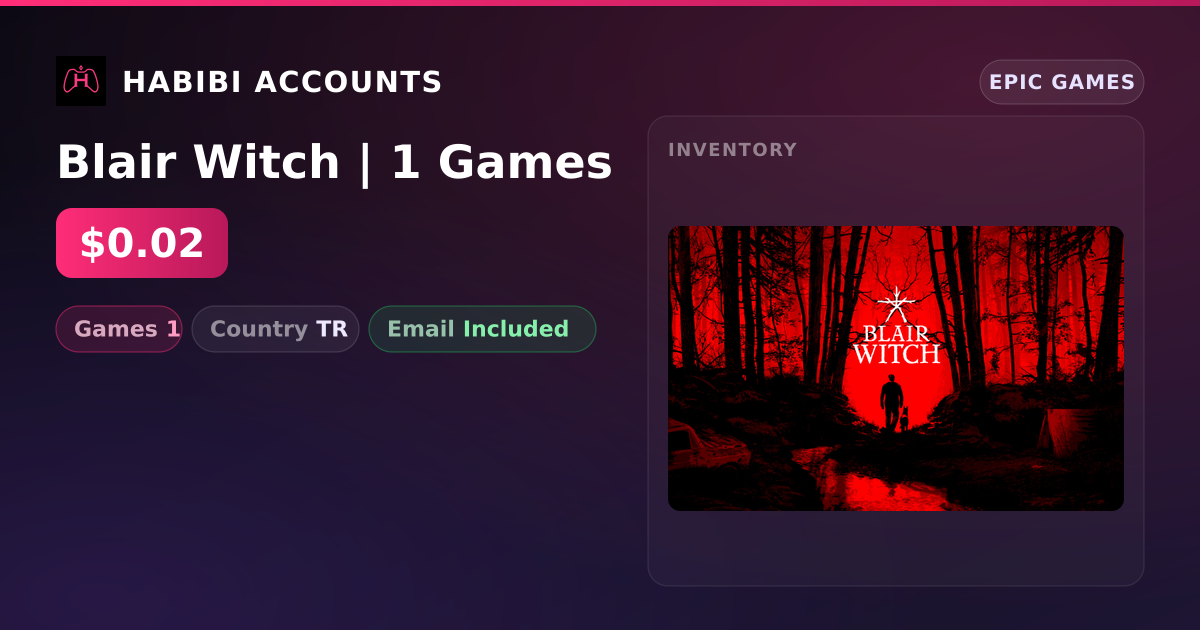 Blair Witch | 1 Games — HabibiAccounts
