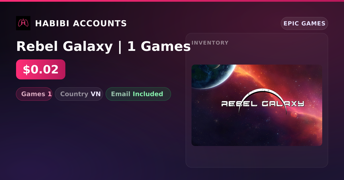 Rebel Galaxy | 1 Games — HabibiAccounts