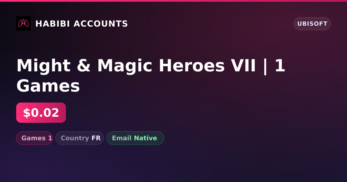 Might & Magic Heroes VII | 1 Games — HabibiAccounts