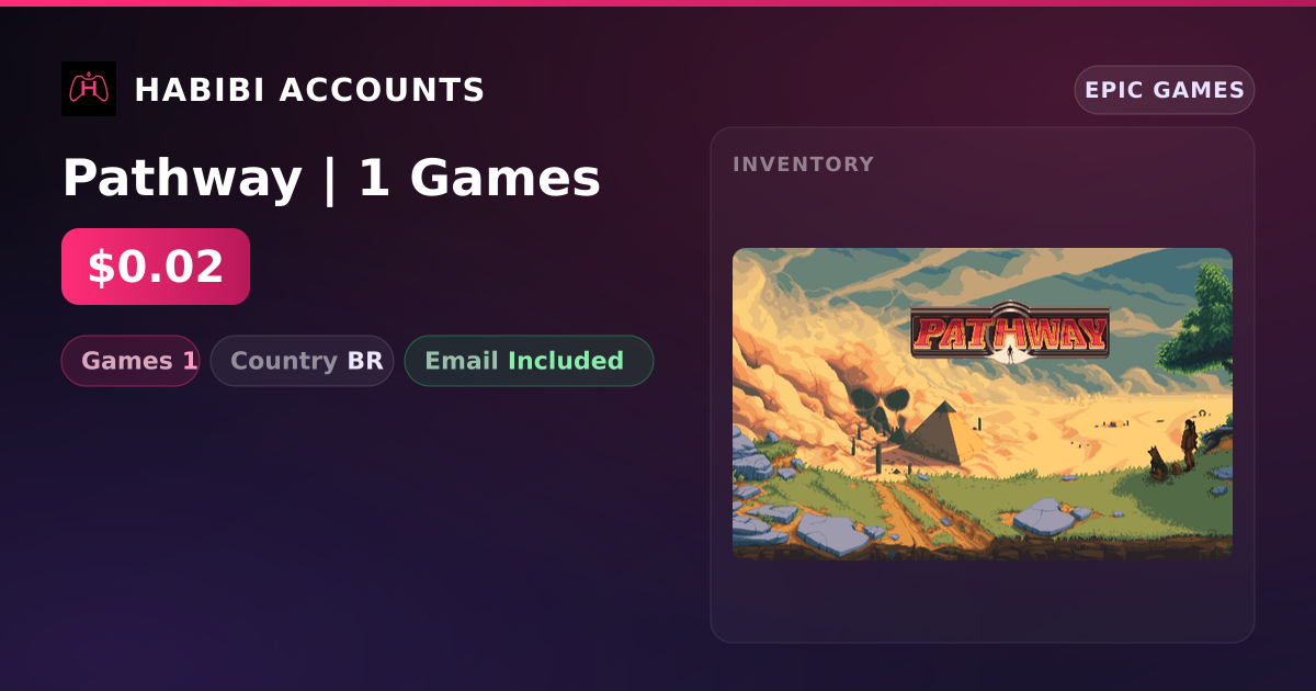 Pathway | 1 Games — HabibiAccounts