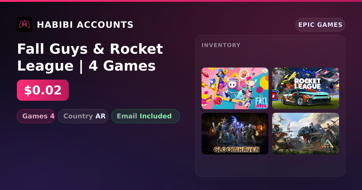 Fall Guys & Rocket League | 4 Games — HabibiAccounts