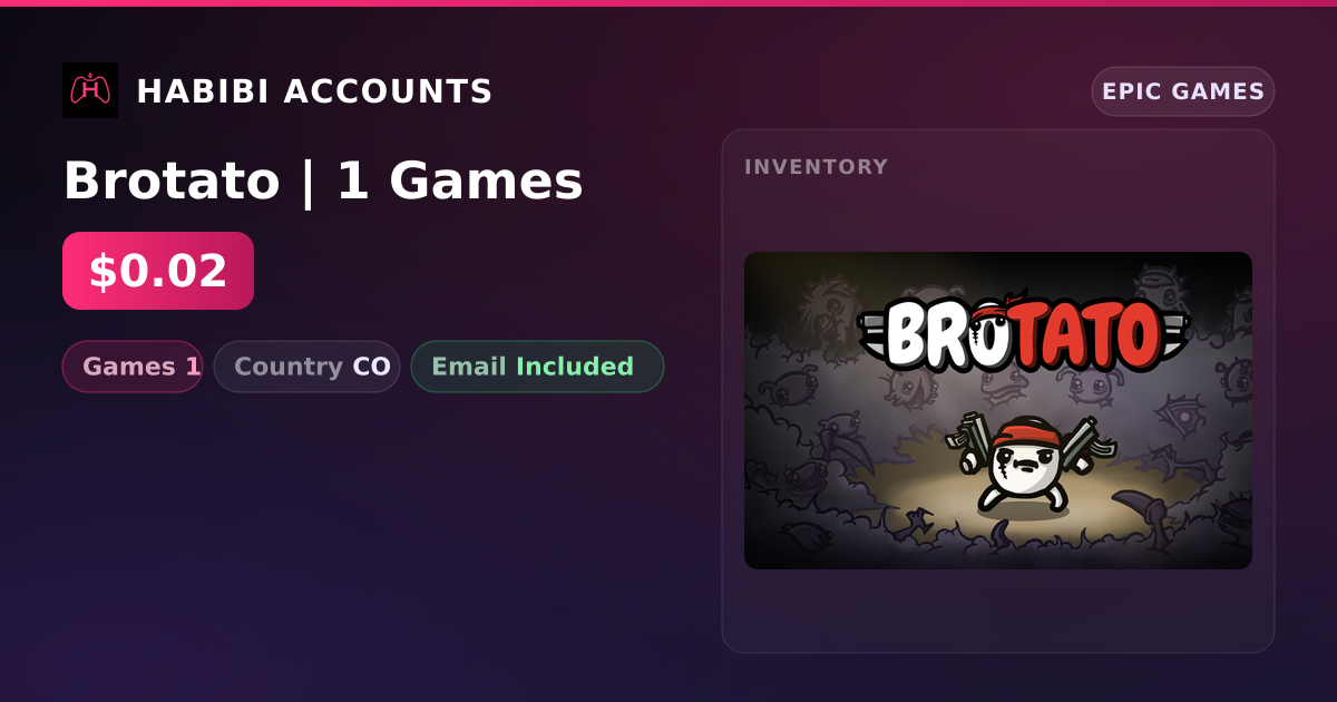 Brotato | 1 Games — HabibiAccounts