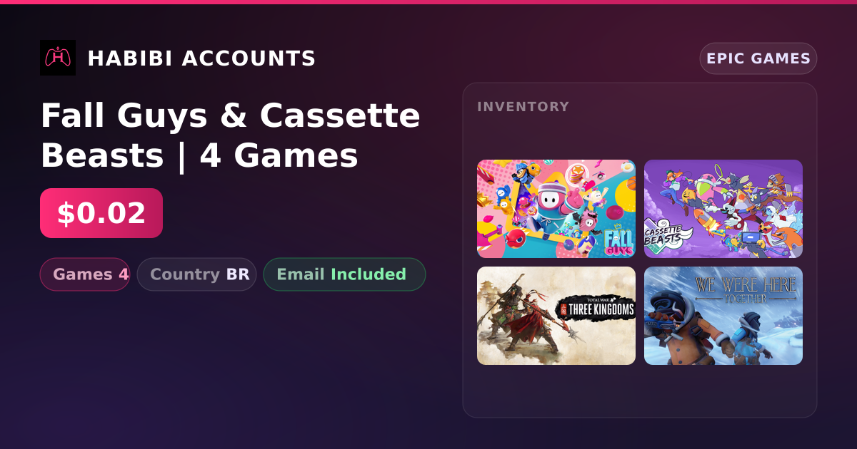 Fall Guys & Cassette Beasts | 4 Games — HabibiAccounts