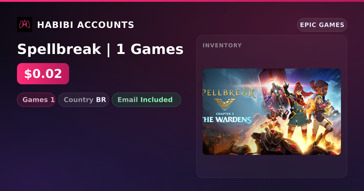 Spellbreak | 1 Games — HabibiAccounts