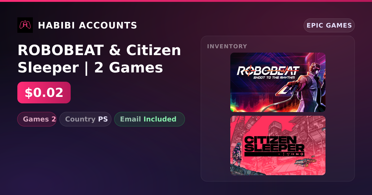 ROBOBEAT & Citizen Sleeper | 2 Games — HabibiAccounts