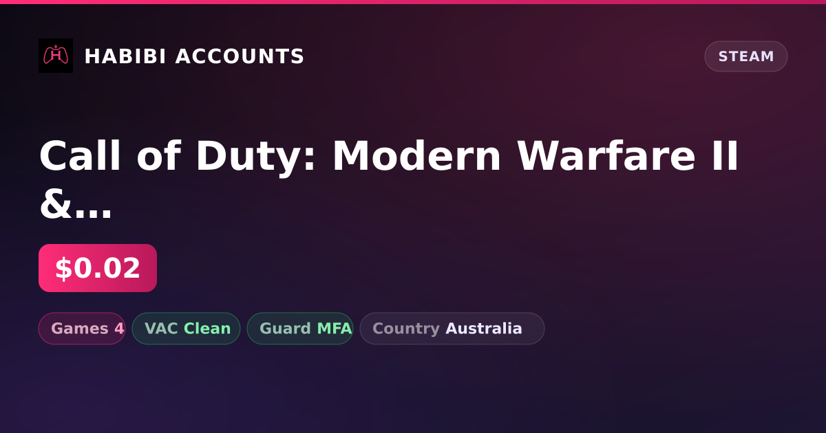 Call of Duty: Modern Warfare II & Free Call of Duty: Modern Warfare III — HabibiAccounts