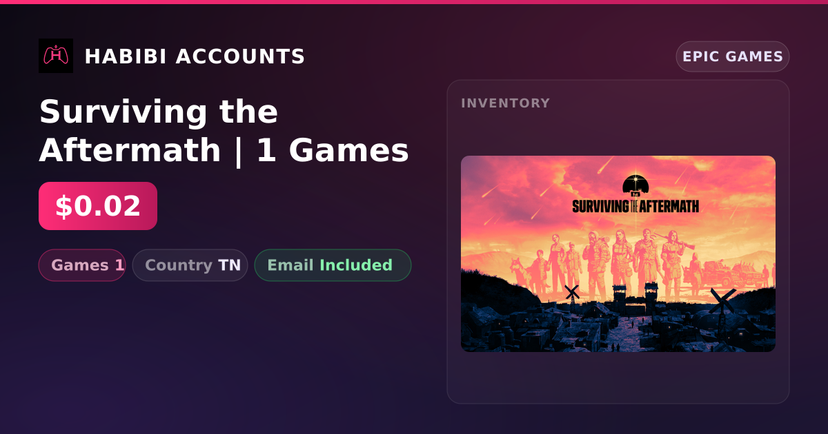 Surviving the Aftermath | 1 Games — HabibiAccounts