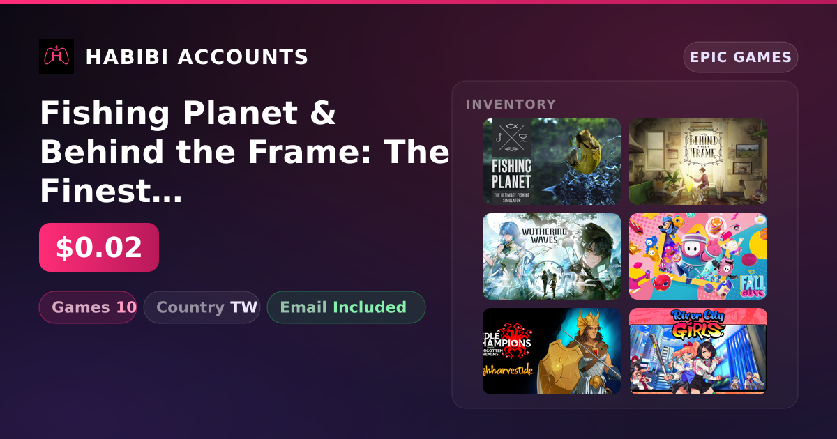 Fishing Planet & Behind the Frame: The Finest Scenery | 10 Games — HabibiAccounts