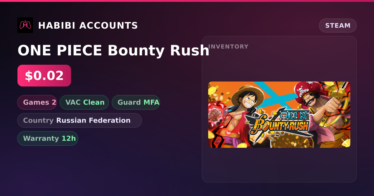 ONE PIECE Bounty Rush — HabibiAccounts