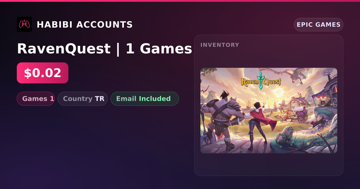 RavenQuest | 1 Games — HabibiAccounts