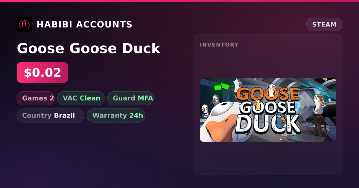 Goose Goose Duck — HabibiAccounts