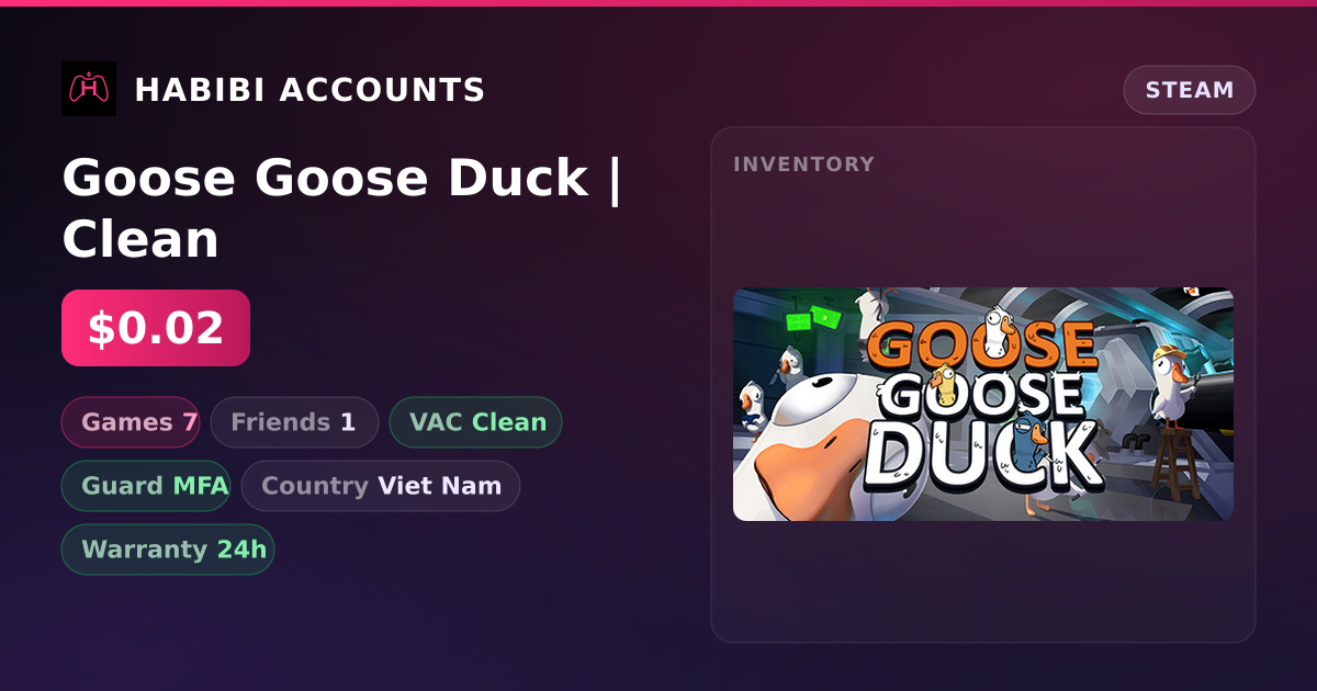 Goose Goose Duck | Clean — HabibiAccounts