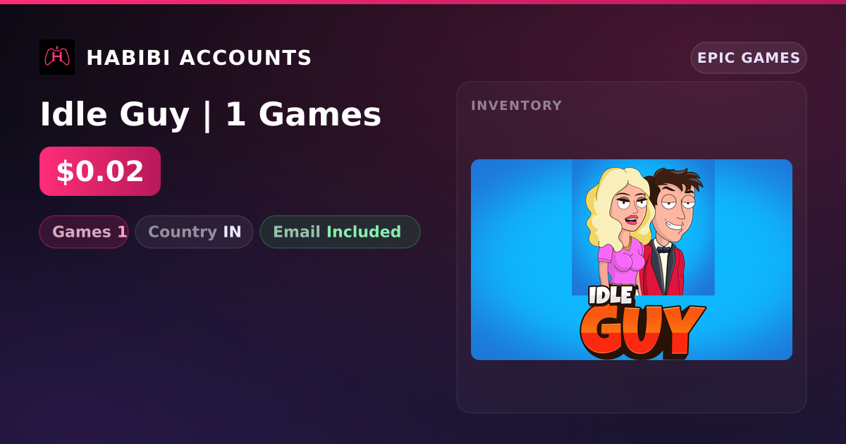 Idle Guy | 1 Games — HabibiAccounts