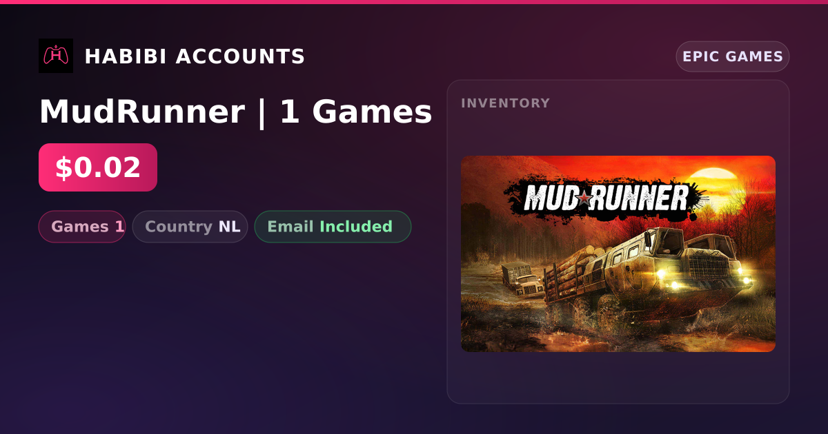 MudRunner | 1 Games — HabibiAccounts