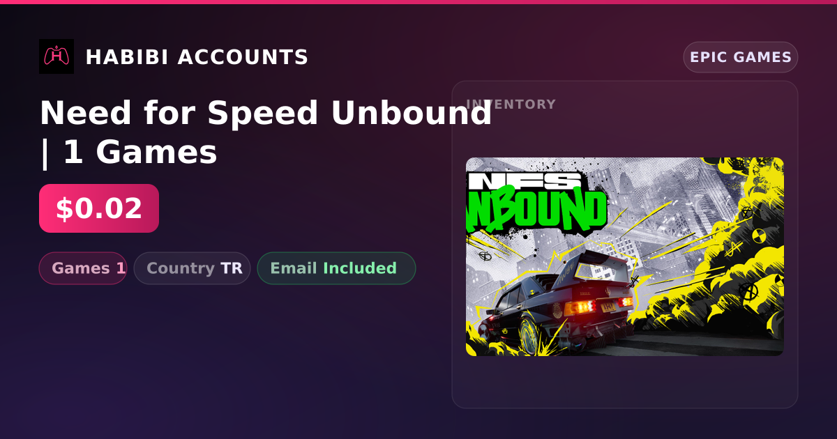 Need for Speed Unbound | 1 Games — HabibiAccounts