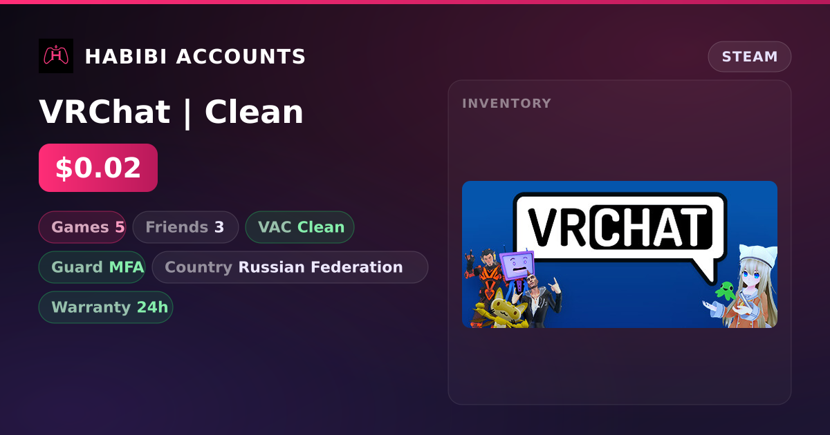VRChat | Clean — HabibiAccounts